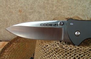 Cold Steel 美国冷钢 58TPS Code 4 铝合金手柄矛形刀头缎面折刀