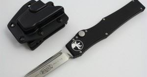 MICROTECH 美国微技术 150-4 HALO V 黑柄矛头缎面