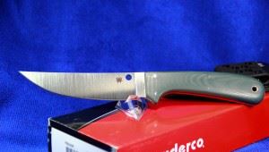 Spyderco 蜘蛛 Phil Wilson Southfork Hunting Knife 4.8" S90V FB30GP 一体龙骨刀