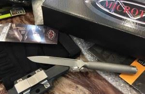 MICROTECH 美国微技术 全钢一体直刀军刀正品野营刀具...