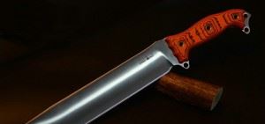 BUSSE美国巴斯战斗刀NMFBM ASH1 Satin Blade with Magnum Orange/Black Hand Shaped G10 骨灰级收藏限量版