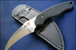 Al Mar马国森 AMBU22 Knives Fixed Knife Micarta Handle Backup 爪刀