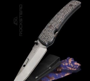 ROCKSTEAD 日本花田洋 肥後 HIGO MICARTA DLC 蛤刃研磨 YXR-7钢折刀