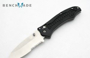 BENCHMADE 美国蝴蝶BM.111SH2O BLK 黑色半齿折刀