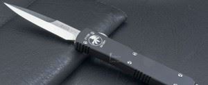 美国微技术 MICROTECH 120-10刺刀黑色双刃直跳